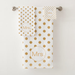 Mr & Mrs bath towel set, change the colour