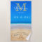 Mr. Mrs. Beach Wedding Hearts Sand Family Monogram
