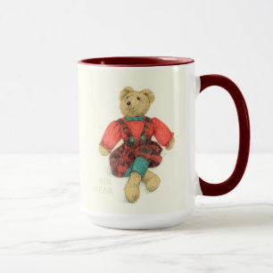 MR. & MRS. BEAR Tall Maroon Combo Mug