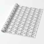 Mr. & Mrs. black white wedding gift Wrapping Paper<br><div class="desc">Mr. & Mrs. black white gift Wedding Wrapping Paper
you can customize,  personalize with your initials,  monogram</div>