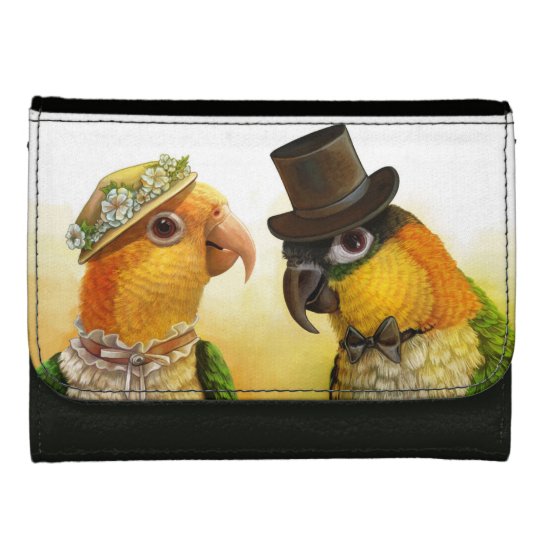 Mr & Mrs Caique Realistic Painting Wallet For Women