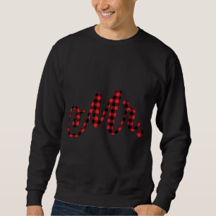 Mr Mrs Christmas Pajama Buffalo Plaid Holiday Coup Sweatshirt