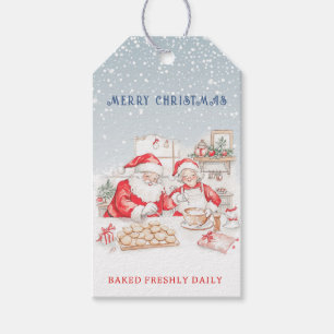 Mr & Mrs Claus Christmas Cookies  Gift Tags