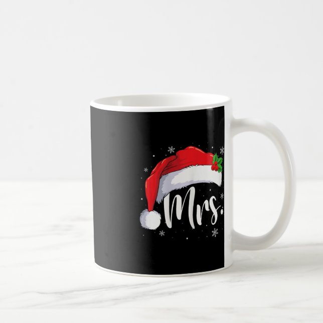 Mr Mrs Claus Christmas Couples Matching His And He Coffee Mug (Right)