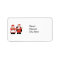 Mr. & Mrs. Claus Personalized Return Address Label