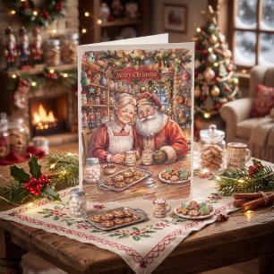 Mr & Mrs Clause Vintage Christmas Card