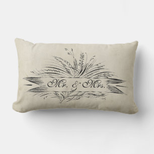 Mr. & Mrs. Established, Antique Stained Inspired Lumbar Pillow