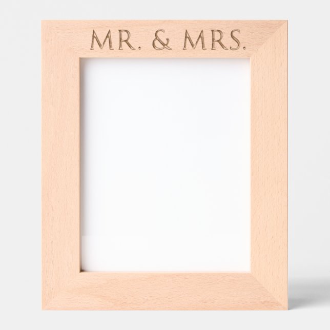 Mr. & Mrs.  Etched Frames (Front)