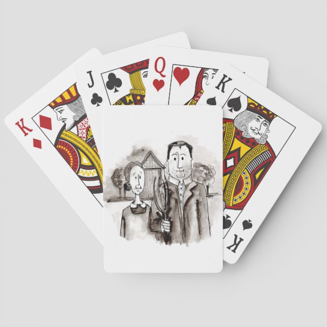 Mr & Mrs Farmer Playing Cards (Back)