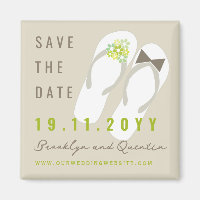 Mr & Mrs Flip Flops Beach Wedding Save The Date
