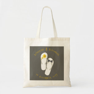Mr & Mrs Flip Flops Hibiscus Beach Wedding Bag