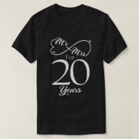 Mr. & Mrs. For 20 Years 1st Wedding Anniversary