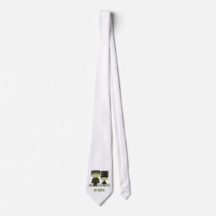 Mr. & Mrs. Franken Monster Couple Halloween Tie