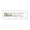 Mr & Mrs Gold Hearts Address Labels