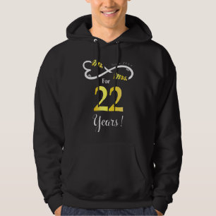 Mr Mrs Infinite Love Married Anniversary 22 Years  Hoodie