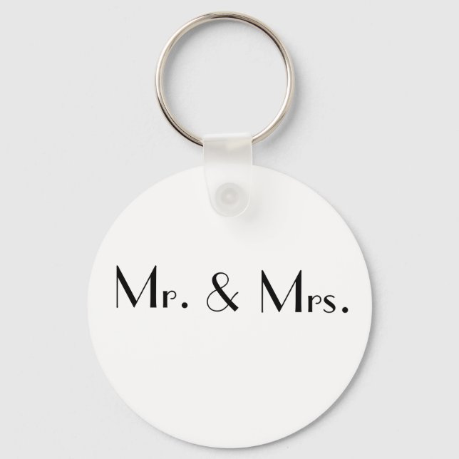 Mr., &, Mrs. Keychain (Front)