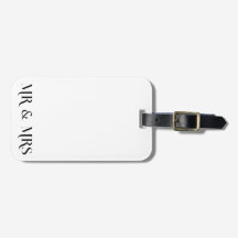 Mr & Mrs Luggage Tag