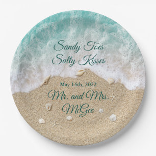 Mr. & Mrs. McGee 9" Round Paper Plates