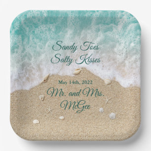 Mr. & Mrs.McGee 9" Square Paper Plates