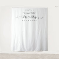 Mr Mrs Name Rings Heart Script Photo Background
