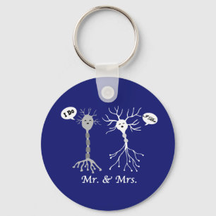 Mr. & Mrs. Neuron Keychain