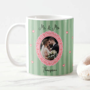 Mr. & Mrs. Newly wed Photo Coffee Mug