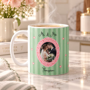 Mr. & Mrs. Newly wed Photo Coffee Mug