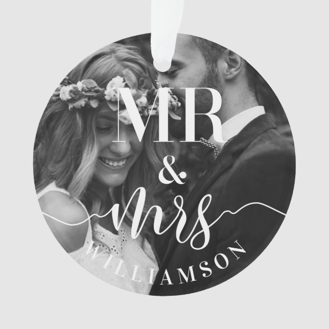 Mr & Mrs Newlyweds First Christmas Multiple Photo (devant)