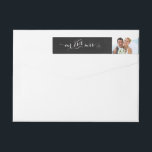 Mr & Mrs Photo Chalkboard Address Label<br><div class="desc">Mr & Mrs Photo Chalkboard Wraparound Address Label.</div>