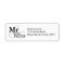 Mr&Mrs Simple Elegant Typography Wedding