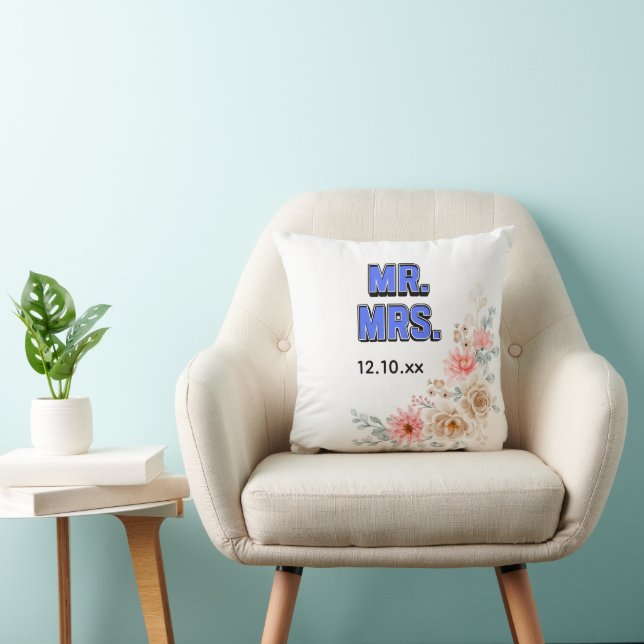 Mr. & Mrs. Throw Pillow (Chair)