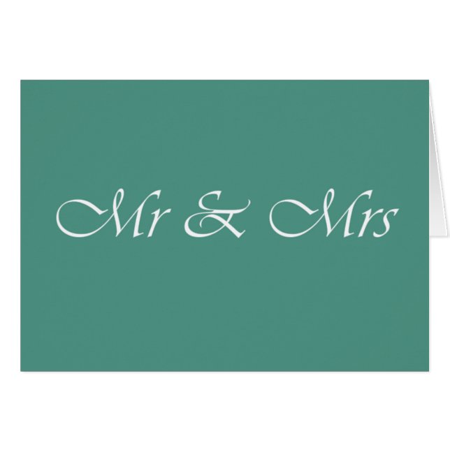 Mr & Mrs Typography (Front Horizontal)