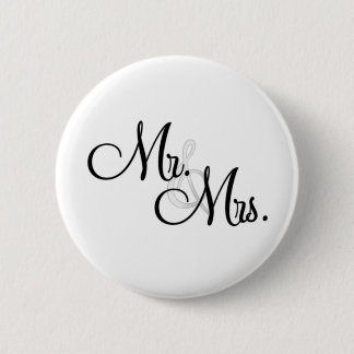 Mr. & Mrs. Unique Items 2 Inch Round Button