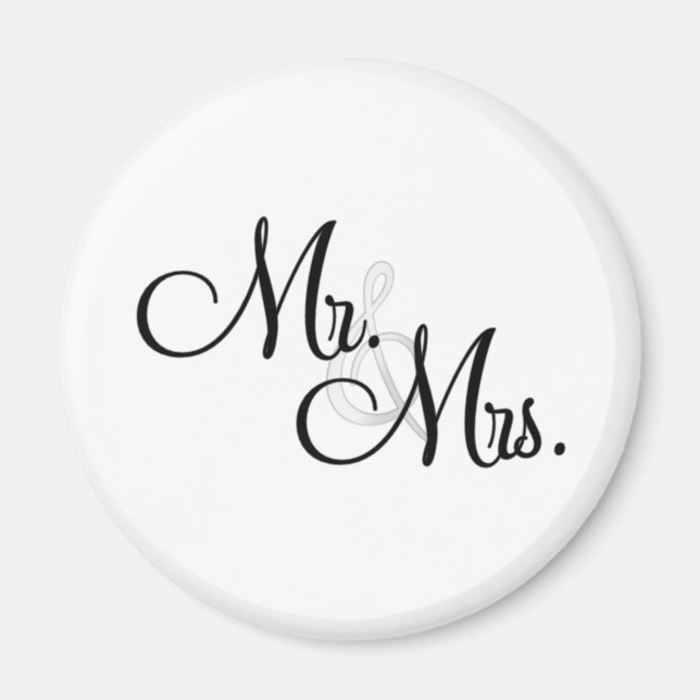 Mr. & Mrs. Unique Items Magnet (Front)