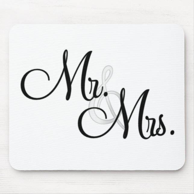 Mr. & Mrs. Unique Items Mouse Pad (Front)
