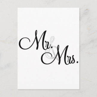 Mr. & Mrs. Unique Items Postcard