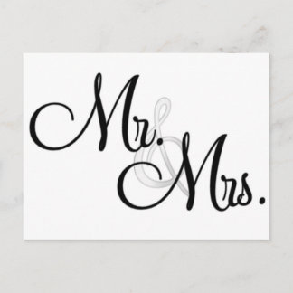 Mr. & Mrs. Unique Items Postcard