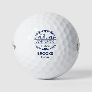 Mr & Mrs Usher Golf Balls