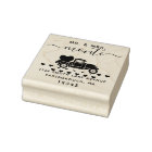 Mr & Mrs Vintage Truck 5 L Square Return Address