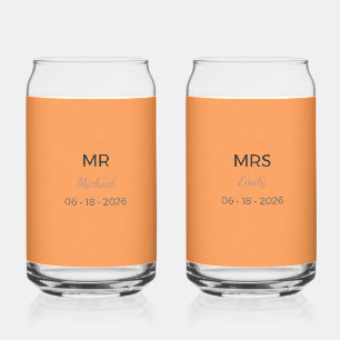Mr Mrs Wedding Glasses Romantic Toast Set