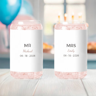 Mr Mrs Wedding Glasses Romantic Toast Set