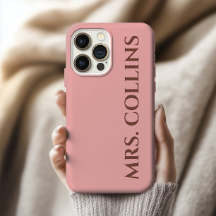Mr & Mrs Wedding   Modern Couple Anniversary Name iPhone 15 Pro Max Case