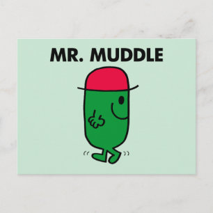 Mr. Muddle Walking Backwards Postcard