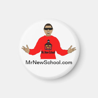 Mr. New-School Magnet (1.25 Inch)