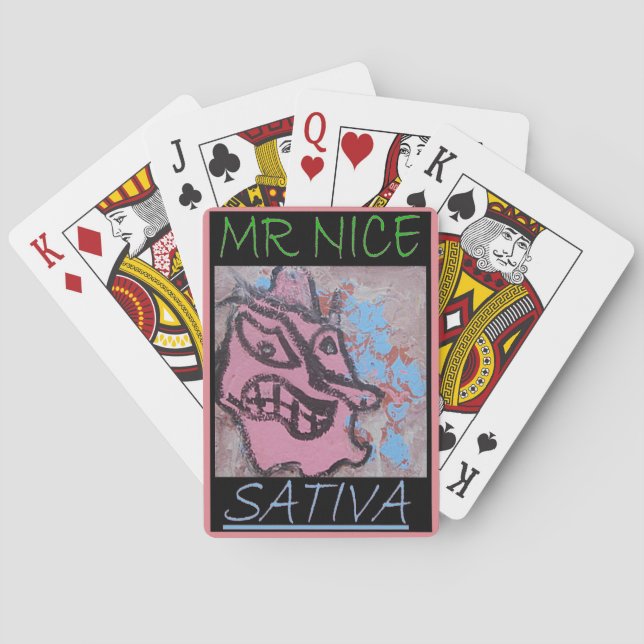 MR NICE SATIVA PLAYING CARDS (Back)