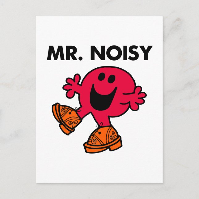 Mr. Noisy | Large Walking Clogs Postcard (Front)