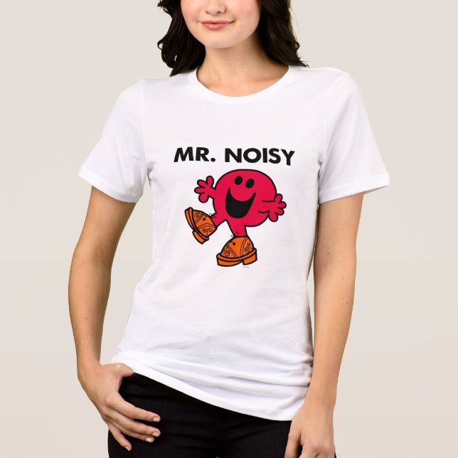 Mr. Noisy | Large Walking Clogs Tri-Blend Shirt (Front)