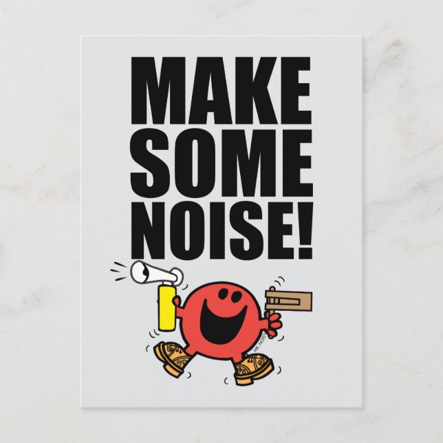 Mr. Noisy | Make Some Noise Postcard (Front)