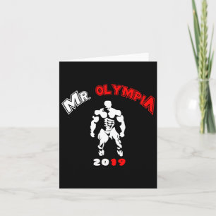Mr Olympia 2019 Gym Bodybuilding Fitness Workout Card