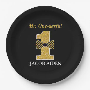 Mr. One-derful Custom Paper Plates 9"